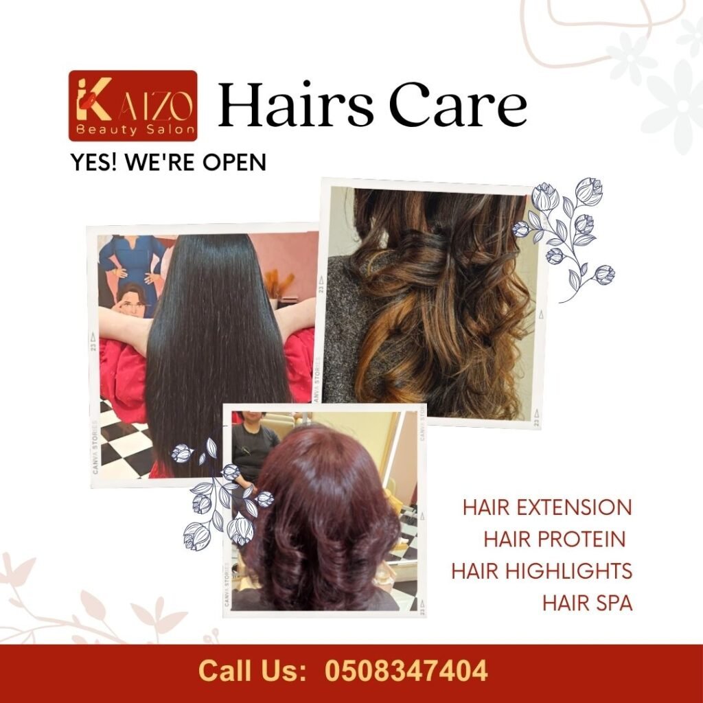 550 AED Hair Extension (10 Sets) in Al Barsha, Dubai is available at Kaizo Beauty Salon Al Barsha, one of the most trusted beauty salons.