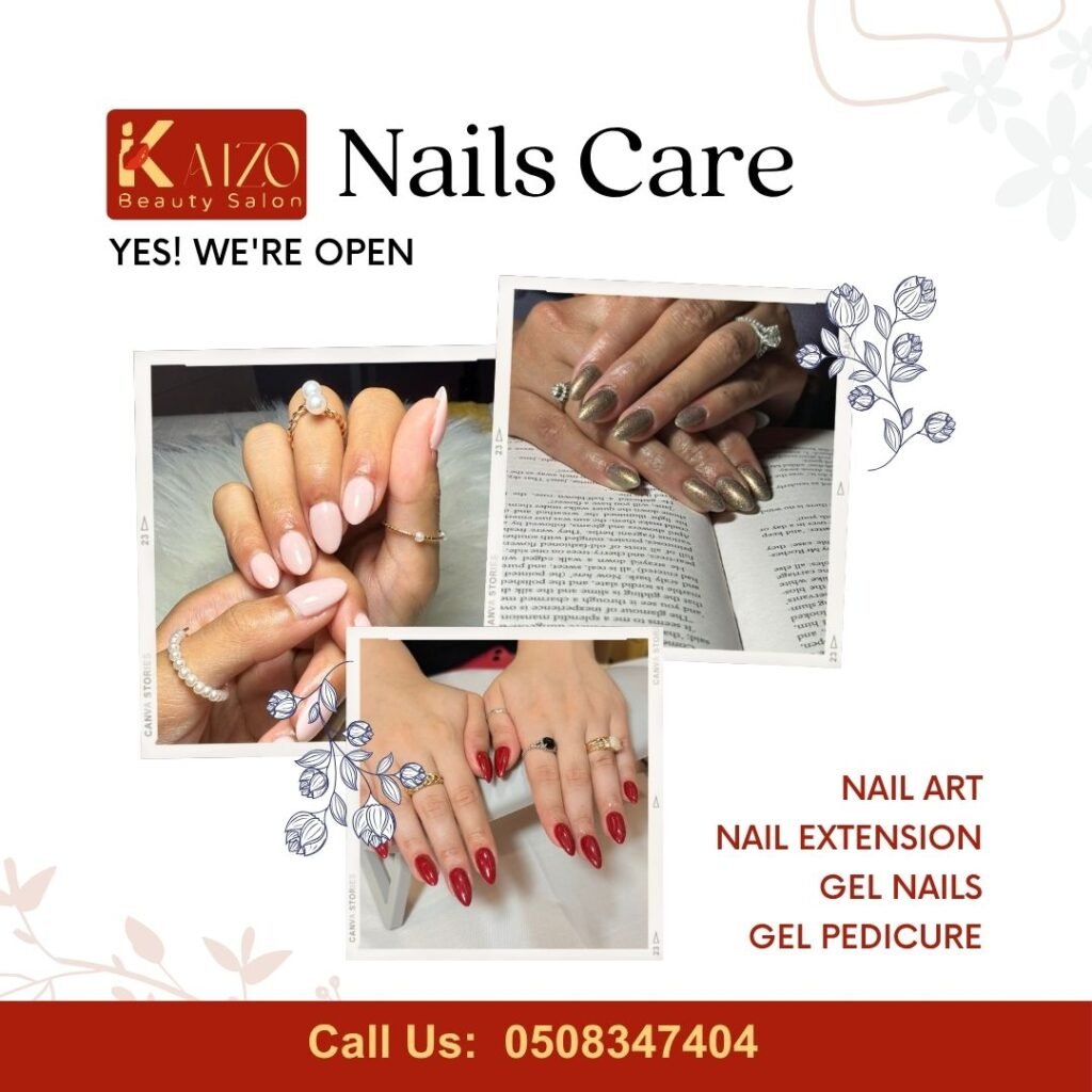 249 AED Nail Extension Big Nails in Al Barsha, Dubai? Yes, you’re in the right place. Welcome to Kaizo Beauty Salon Al Barsha.